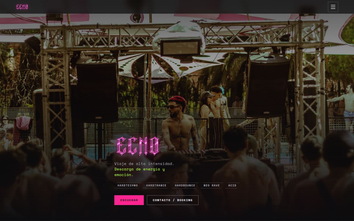 EPK de ECNO — hero del sitio